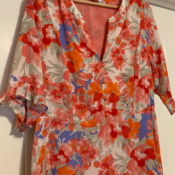 Marybelle Retro Floral Tieback Dress Sz 0x - Picture 7 of 13